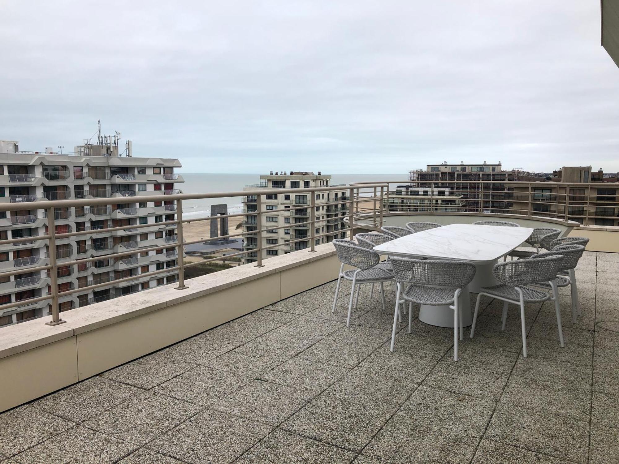 Ferienwohnung Duplex Penthouse Super Zeezicht De Panne Exterior foto